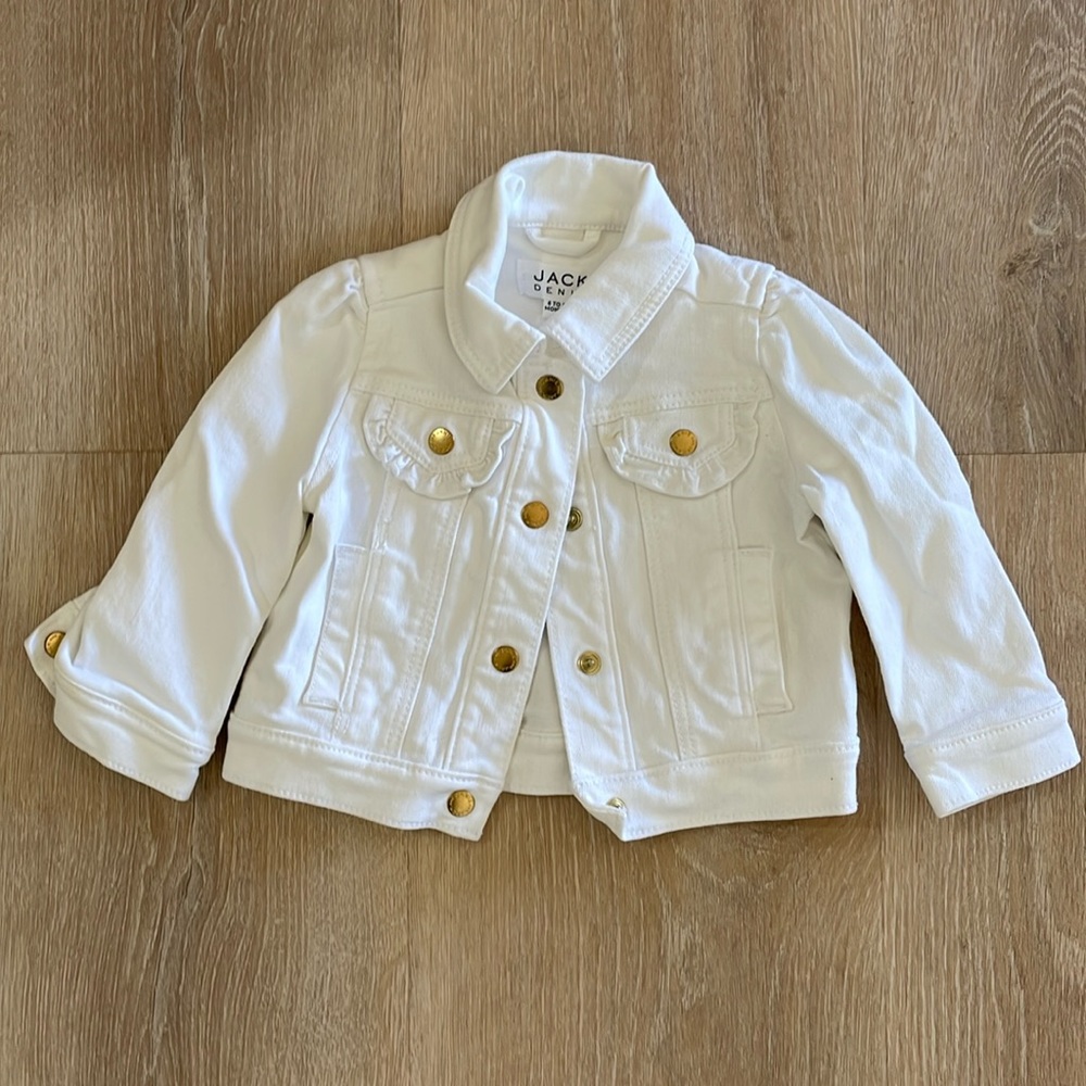 White Janie and Jack Jean jacket